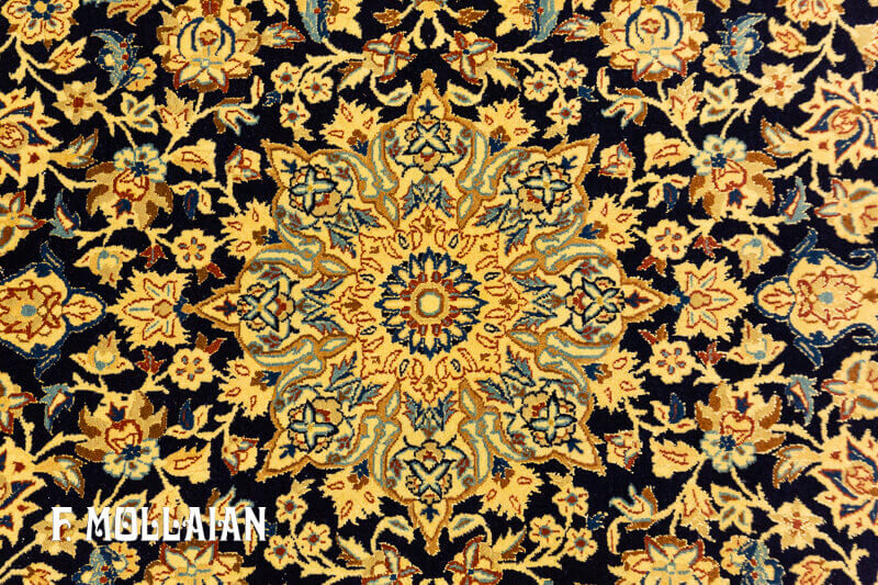 فرش آنتیک کلاسیک ایرانی نایین (نائین) تودشک کد:۱۳۷۶۲۶۷۸